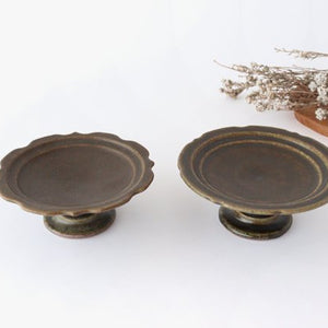 Furutani Seitosho Compote Footed Plate Rust S-Detail7