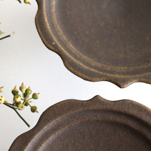 Furutani Seitosho Compote Footed Plate Rust S-Detail8