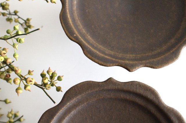 Furutani Seitosho Compote Footed Plate Rust S-Detail8
