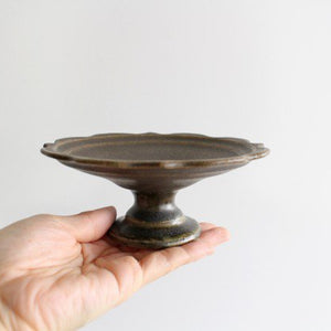 Furutani Seitosho Compote Footed Plate Rust S-Detail9