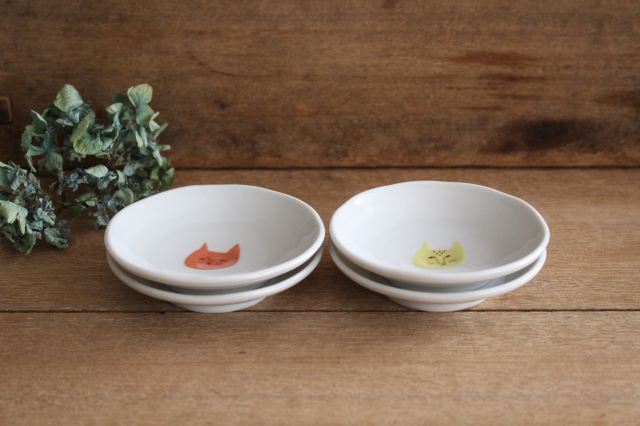 Harekutani Cat Sauce Plate Set | Kutani Ware-Detail2