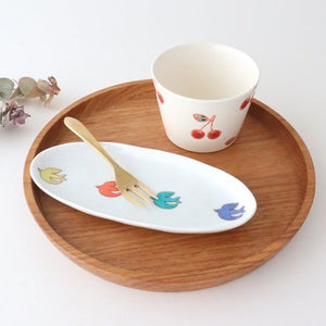 Harekutani Oval Plate Bird L | Kutani Ware-Detail12