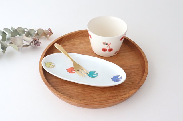 Harekutani Oval Plate Bird L | Kutani Ware