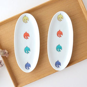 Harekutani Oval Plate Bird L | Kutani Ware-Detail5