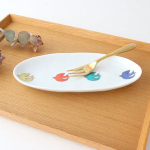 Harekutani Oval Plate Bird L | Kutani Ware-Detail7