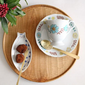 Harekutani Kitten Small Plate Blue | Kutani Ware-Detail11