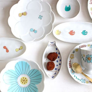 Harekutani Kitten Small Plate Blue | Kutani Ware-Detail14