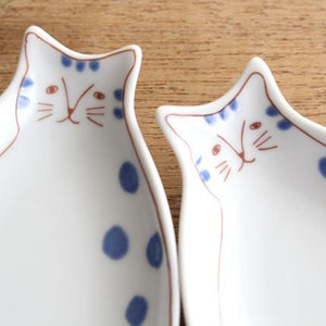 Harekutani Kitten Small Plate Blue | Kutani Ware-Detail4
