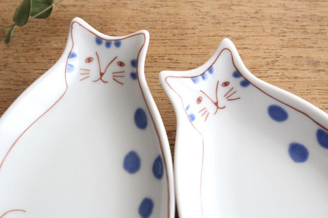 Harekutani Kitten Small Plate Blue | Kutani Ware-Detail4