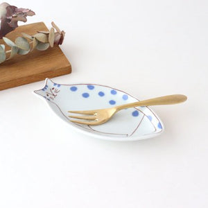 Harekutani Kitten Small Plate Blue | Kutani Ware-Detail7