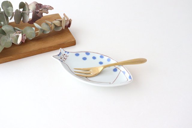 Harekutani Kitten Small Plate Blue | Kutani Ware