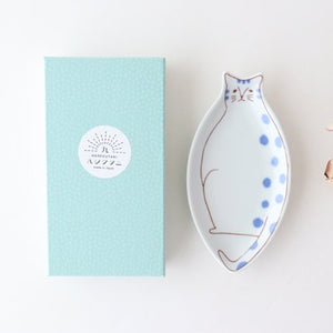 Harekutani Kitten Small Plate Blue | Kutani Ware-Detail10