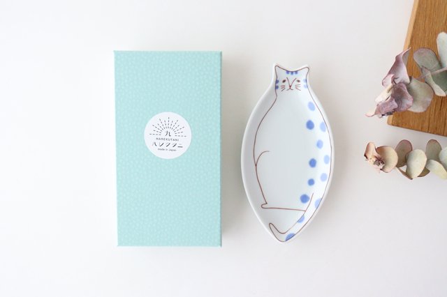 Harekutani Kitten Small Plate Blue | Kutani Ware-Detail10