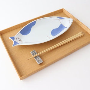 Harekutani Cat Plate Blue | Kutani Ware-Detail4