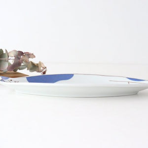 Harekutani Cat Plate Blue | Kutani Ware-Detail5