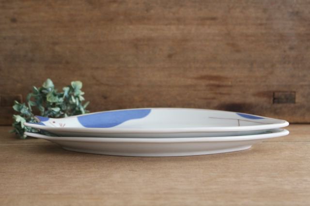 Harekutani Cat Plate Blue | Kutani Ware