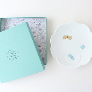 Harekutani Flower-shaped Plate Butterfly | Kutani Ware-Detail11