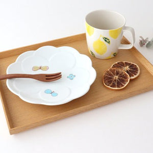 Harekutani Flower-shaped Plate Butterfly | Kutani Ware-Detail12