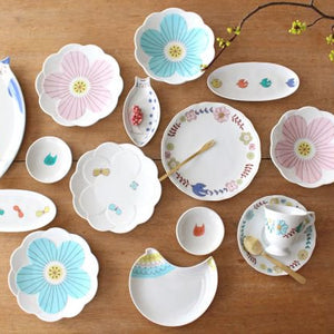 Harekutani Flower-shaped Plate Butterfly | Kutani Ware-Detail13