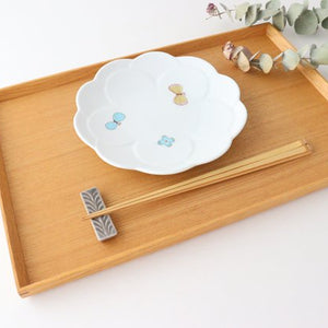 Harekutani Flower-shaped Plate Butterfly | Kutani Ware-Detail4