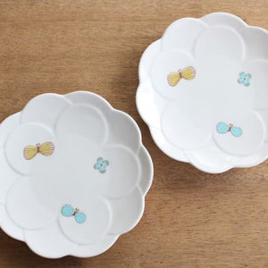 Harekutani Flower-shaped Plate Butterfly | Kutani Ware-Detail5