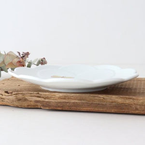 Harekutani Flower-shaped Plate Butterfly | Kutani Ware-Detail6