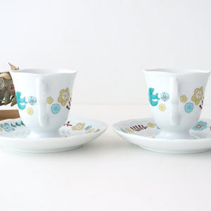 Harekutani Cup and Saucer Flower and Bird | Kutani Ware-Detail6