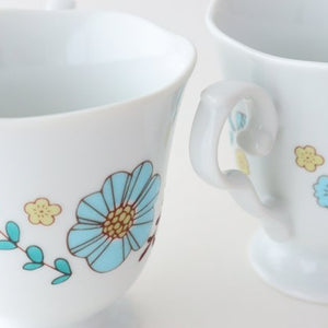 Harekutani Cup and Saucer Flower and Bird | Kutani Ware-Detail8
