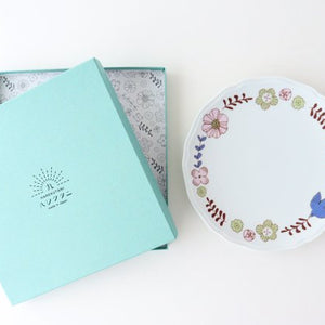 Harekutani Flower and Bird Plate Pink | Kutani Ware-Detail11