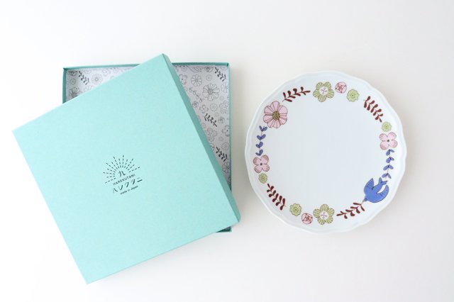 Harekutani Flower and Bird Plate Pink | Kutani Ware