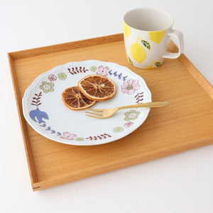 Harekutani Flower and Bird Plate Pink | Kutani Ware-Detail12