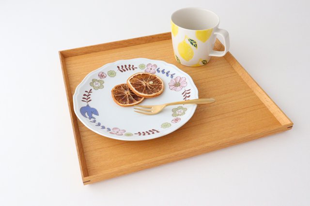 Harekutani Flower and Bird Plate Pink | Kutani Ware-Detail12