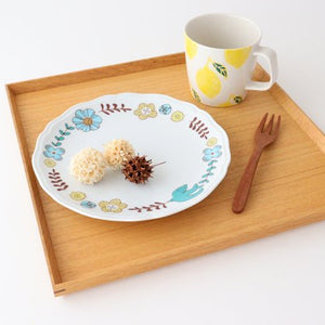 Harekutani Flower and Bird Plate Blue | Kutani Ware-Detail12