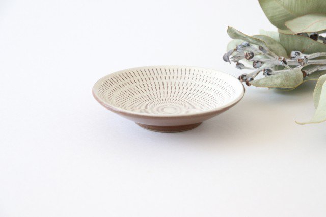 Small Round Plate Tobikanna 12cm/4.7in | Koishiwara Ware