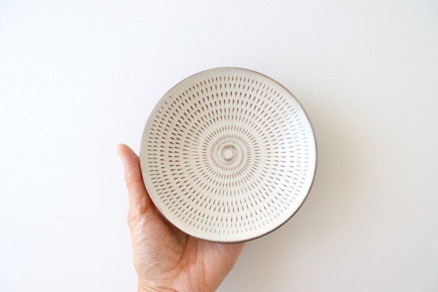 Small Round Plate Tobikanna 12cm/4.7in | Koishiwara Ware