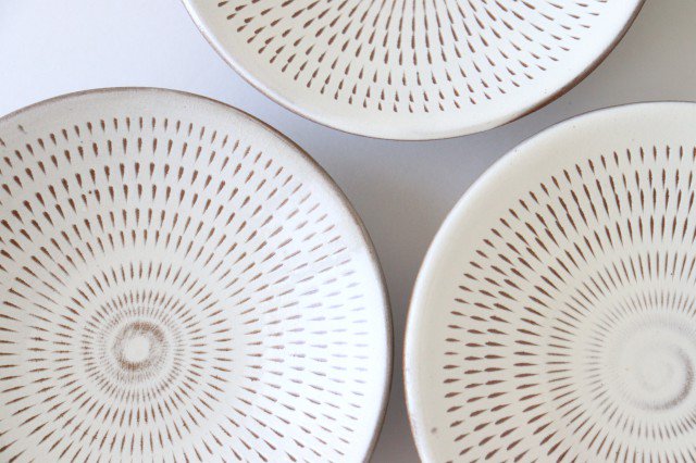Small Round Plate Tobikanna 12cm/4.7in | Koishiwara Ware