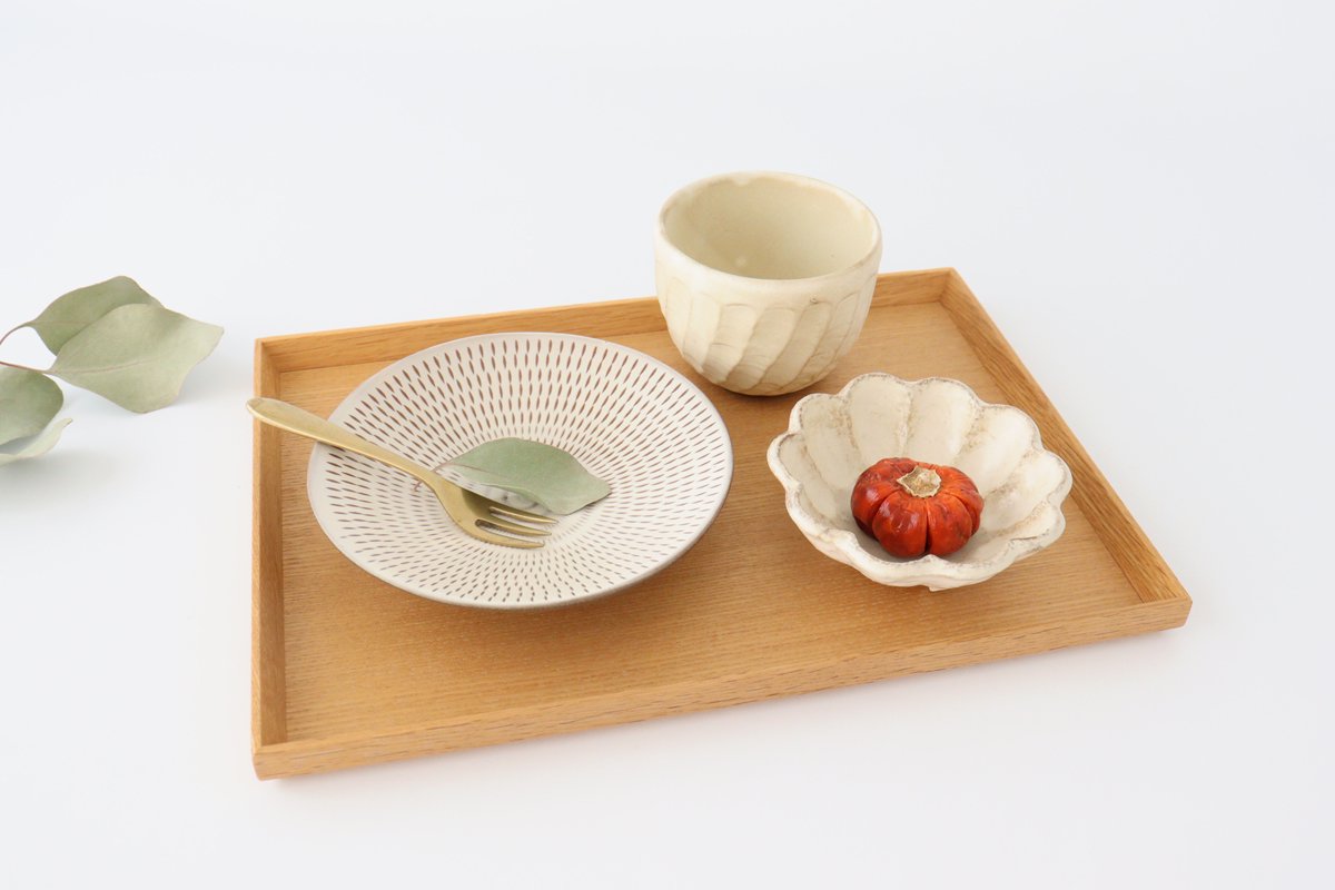 Round Plate Tobikanna White 15cm/5.9in | Koishiwara Ware