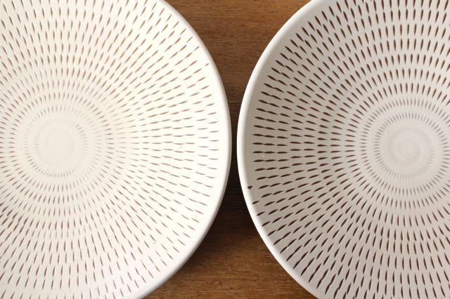 Round Plate Tobikanna 21cm/8.3in | Koishiwara Ware