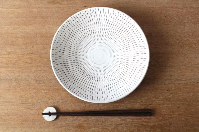 Round Plate Tobikanna 21cm/8.3in | Koishiwara Ware