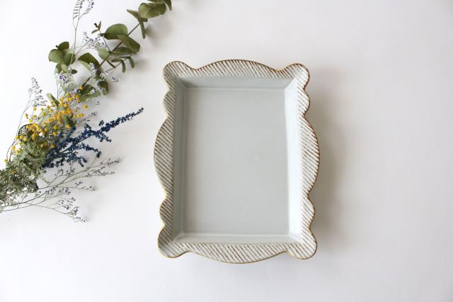 sen Frame Square Plate Large | Hasami Ware