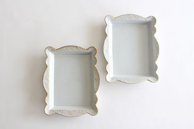 sen Frame Square Plate Large | Hasami Ware