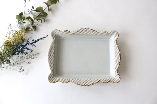 sen Frame Square Plate Large | Hasami Ware