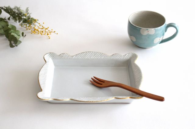 sen Frame Square Plate Large | Hasami Ware