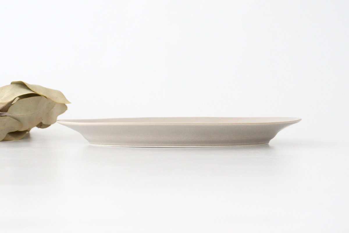 Koyo Kiln Oval Plate Sherbet Gray L | Arita Ware