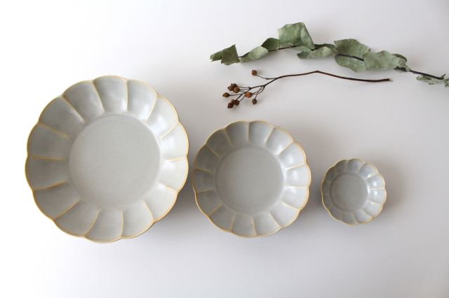 Koyo Kiln Chrysanthemum-shaped Sauce Plate Sherbet Gray S | Arita Ware-Detail14
