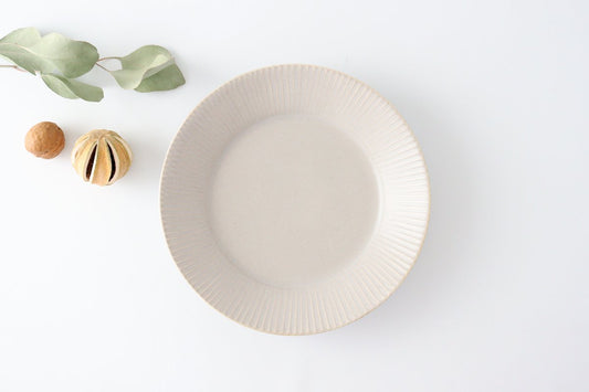 Koyo Kiln Round Plate Shinogi Sherbet Gray | Arita Ware-TOP