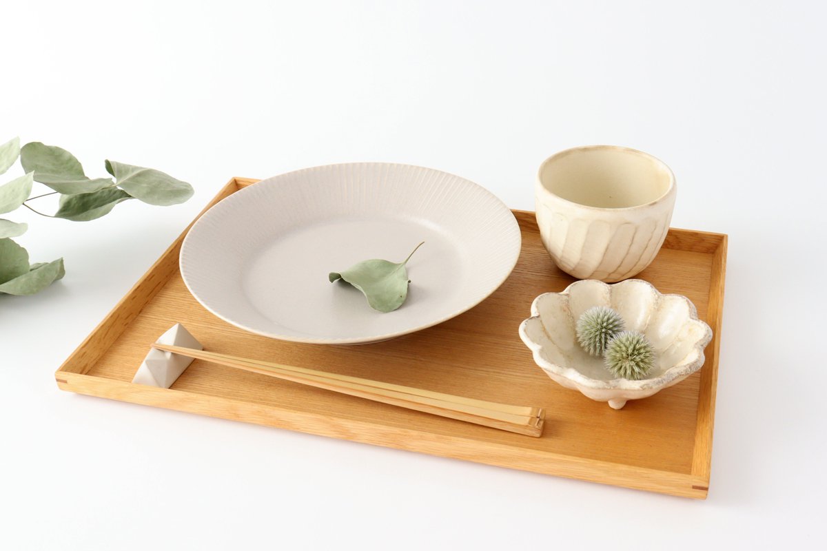 Koyo Kiln Round Plate Shinogi Sherbet Gray | Arita Ware