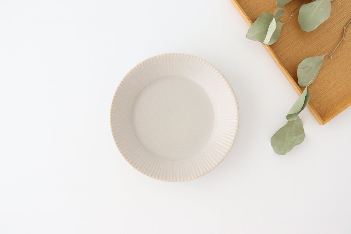 Koyo Kiln Round Plate Shinogi Sherbet Gray 16.5cm/6.5in | Arita Ware-Detail3