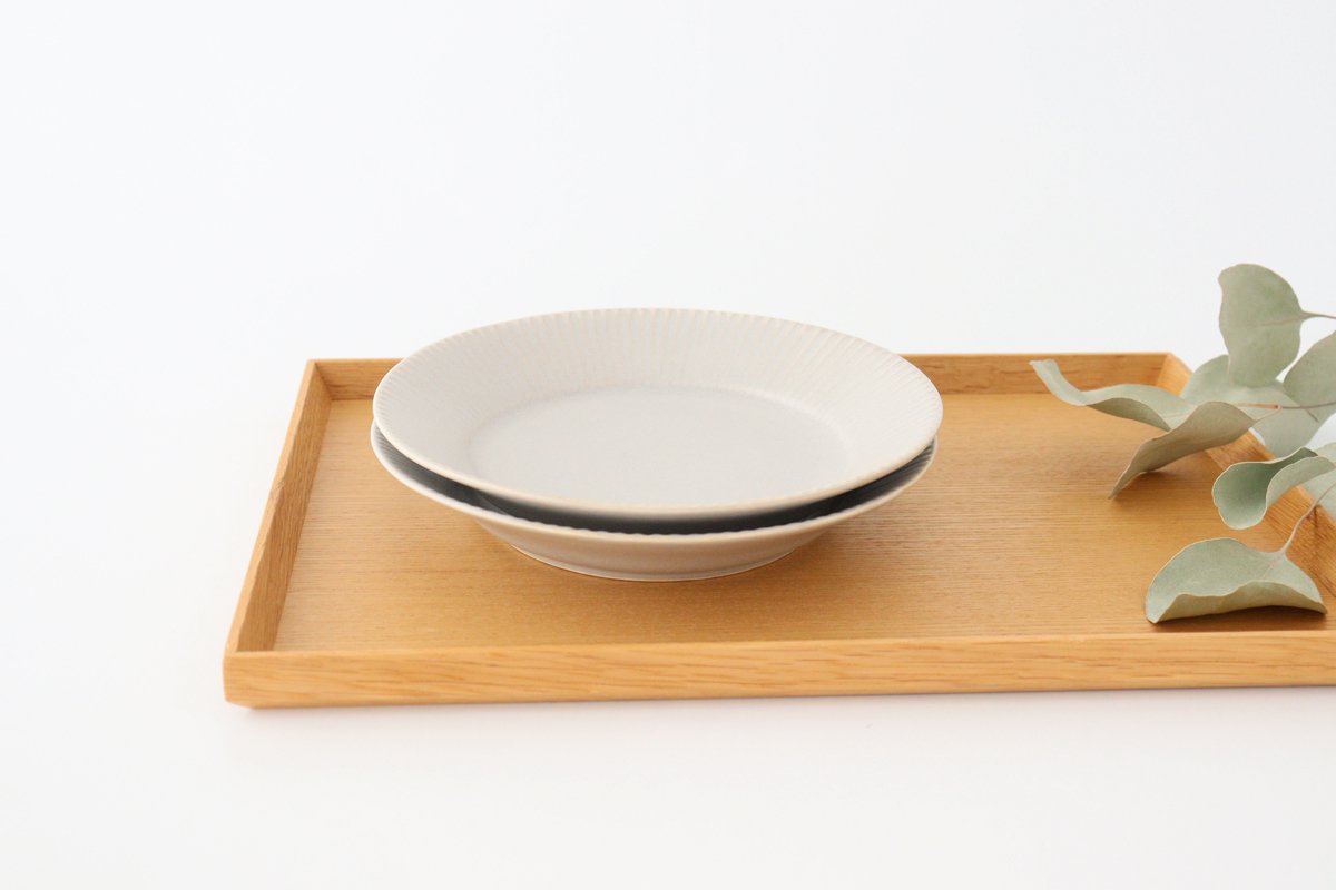 Koyo Kiln Round Plate Shinogi Sherbet Gray 16.5cm/6.5in | Arita Ware-Detail10