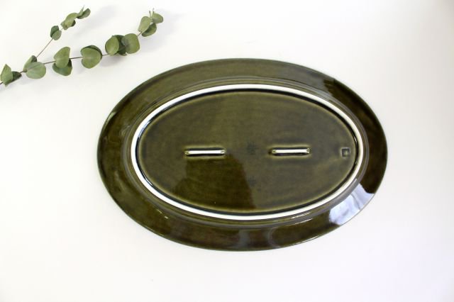 Koyo Kiln Oval Plate Olive L | Arita Ware